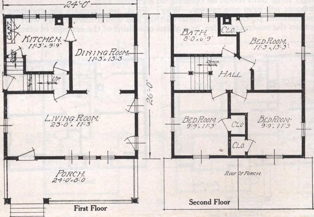 An illustration from Book A-6 of one hundred homes, 1915, leaf 69