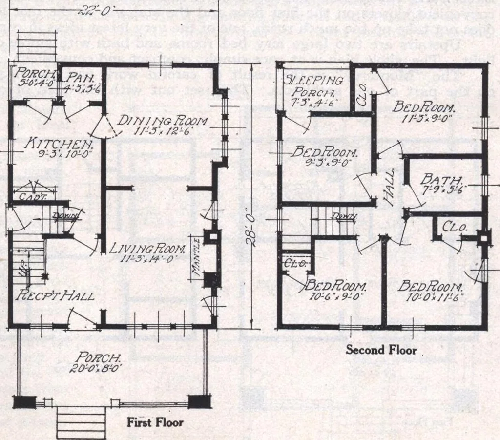 An illustration from Book A-6 of one hundred homes, 1915, leaf 76