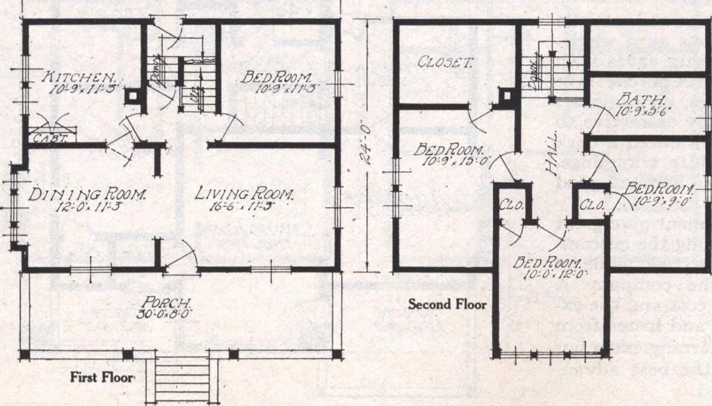 An illustration from Book A-6 of one hundred homes, 1915, leaf 79