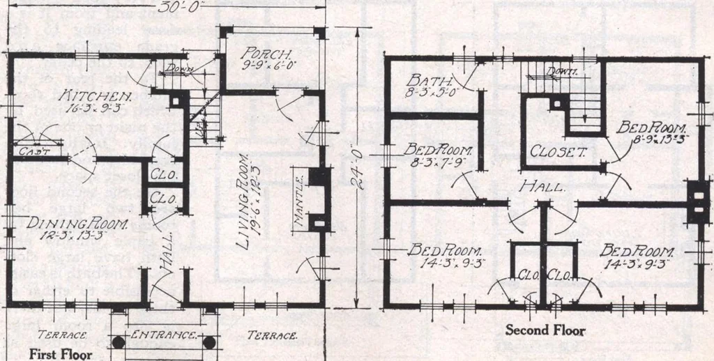 An illustration from Book A-6 of one hundred homes, 1915, leaf 80