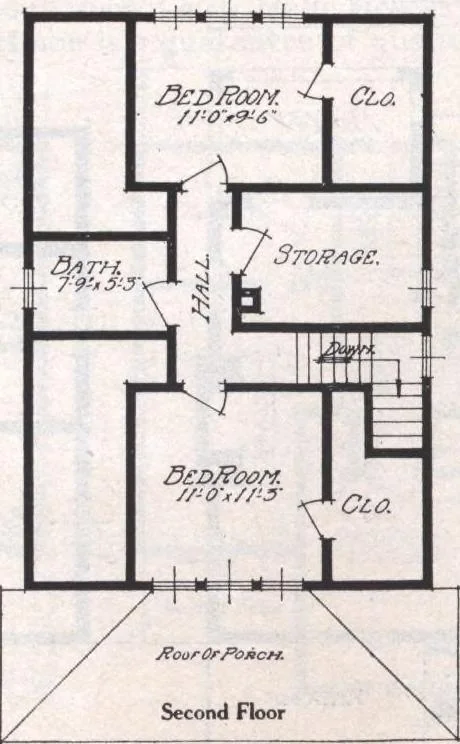 An illustration from Book A-6 of one hundred homes, 1915, leaf 81