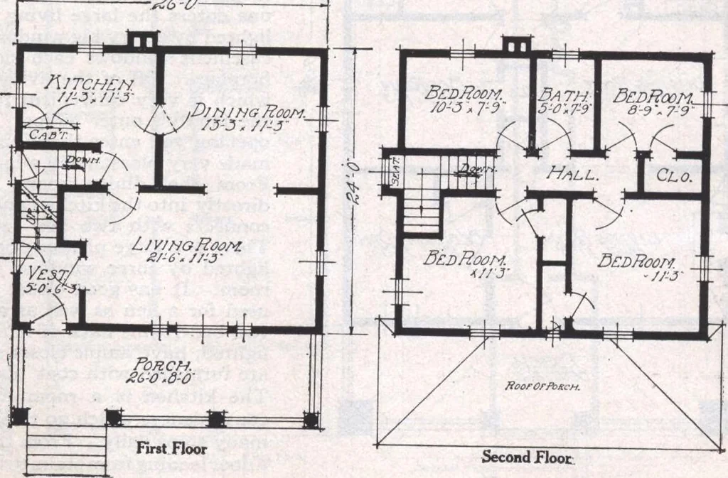 An illustration from Book A-6 of one hundred homes, 1915, leaf 82