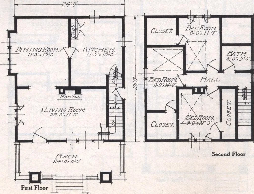 An illustration from Book A-6 of one hundred homes, 1915, leaf 87