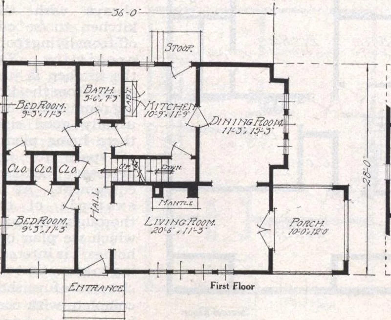An illustration from Book A-6 of one hundred homes, 1915, leaf 88
