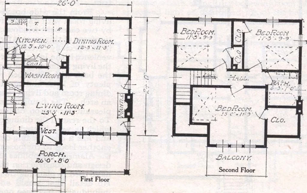 An illustration from Book A-6 of one hundred homes, 1915, leaf 90