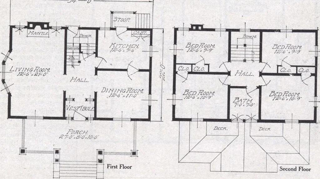 An illustration from Book A-6 of one hundred homes, 1915, leaf 96