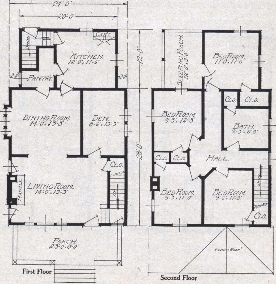 An illustration from Book A-6 of one hundred homes, 1915, leaf 98
