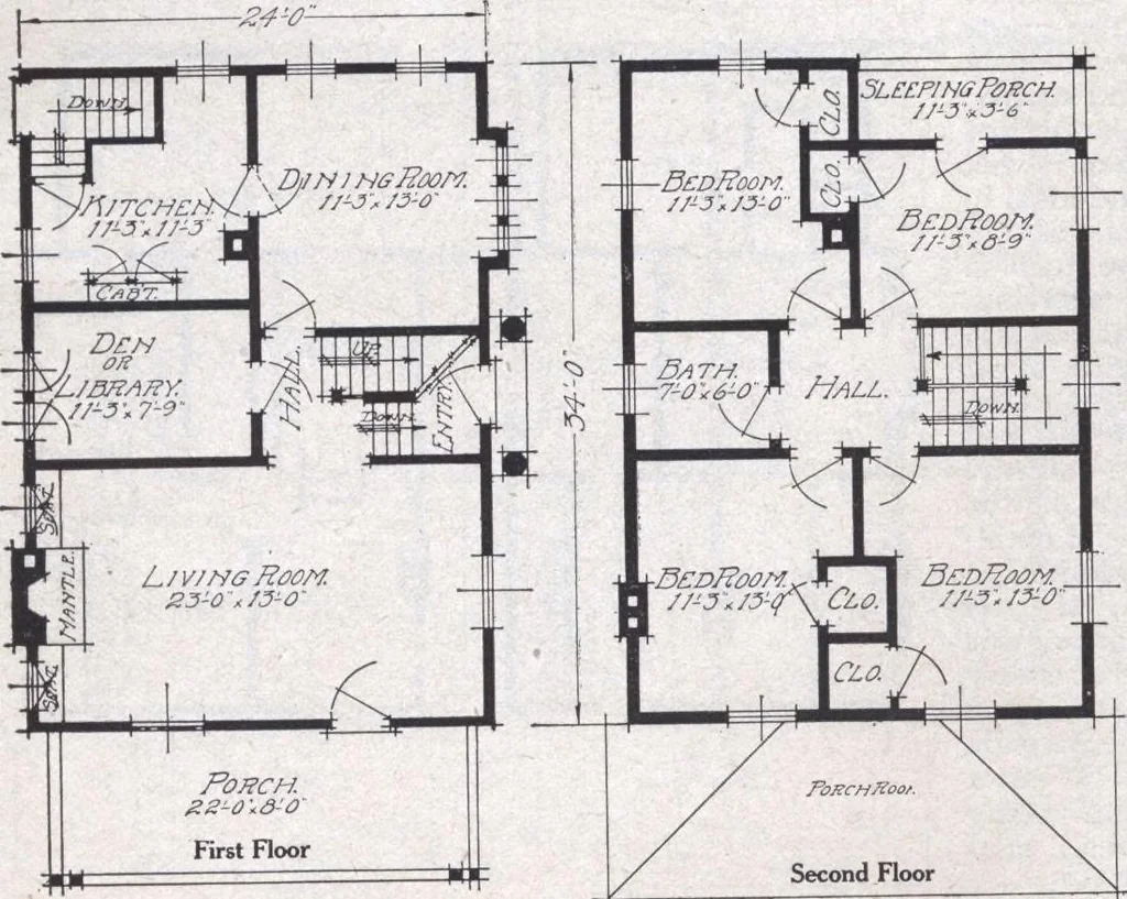 An illustration from Book A-6 of one hundred homes, 1915, leaf 99