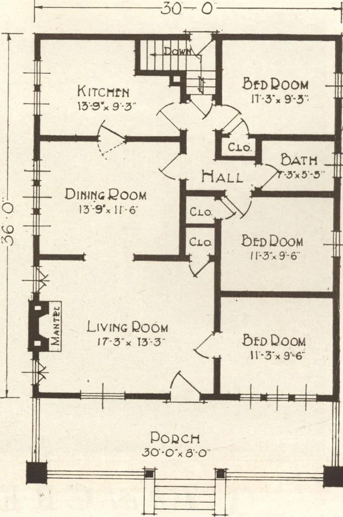 An illustration from Lewis homes: homes of character, 1922, leaf 104