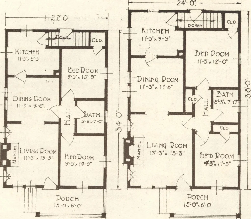 An illustration from Lewis homes: homes of character, 1922, leaf 105