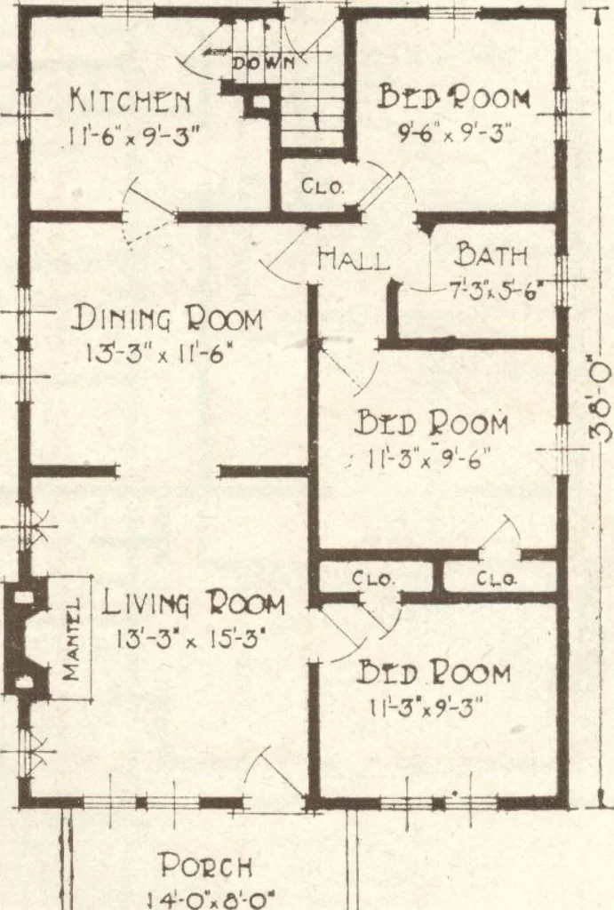 An illustration from Lewis homes: homes of character, 1922, leaf 106