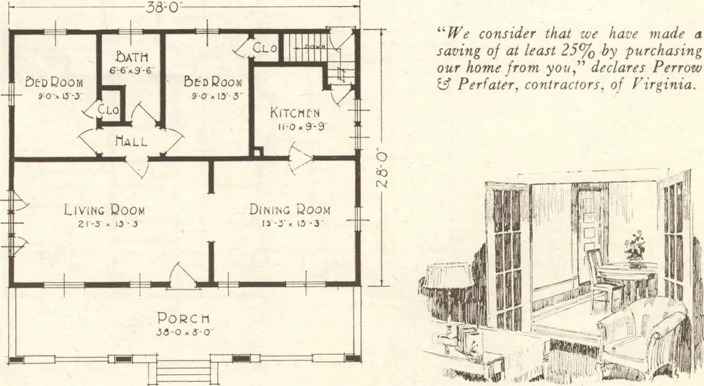 An illustration from Lewis homes: homes of character, 1922, leaf 111