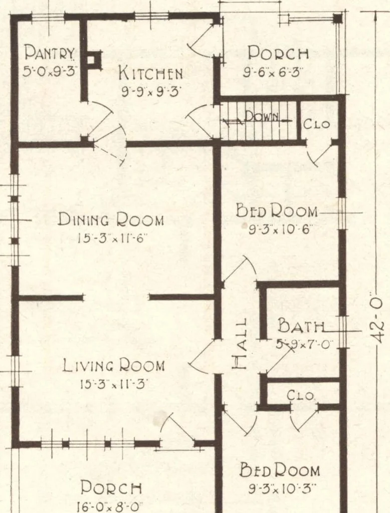 An illustration from Lewis homes: homes of character, 1922, leaf 117