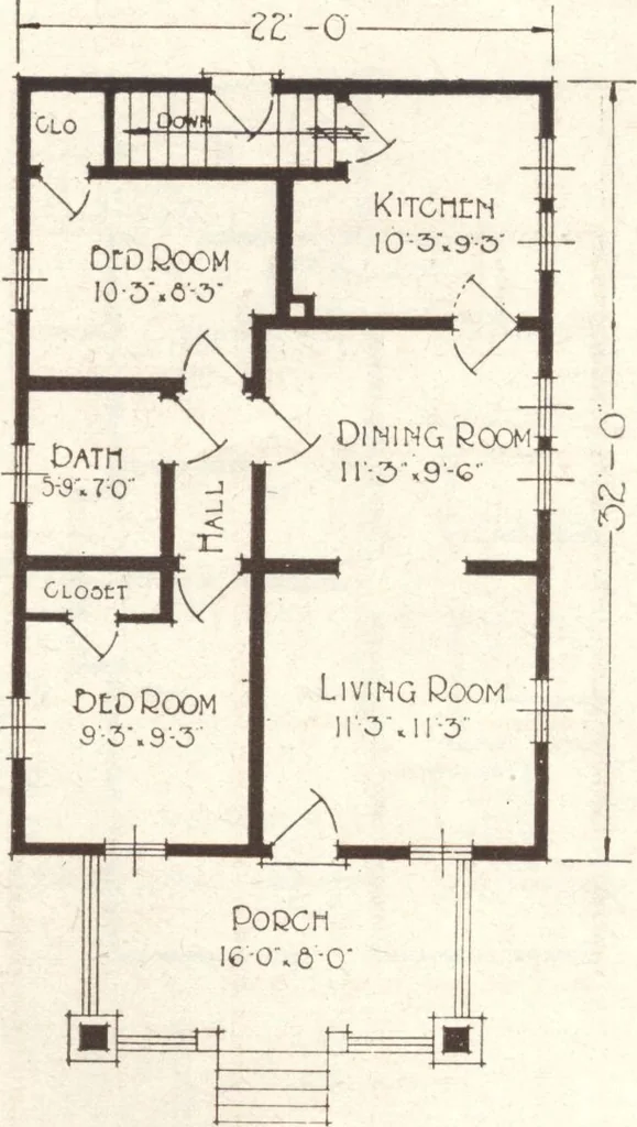 An illustration from Lewis homes: homes of character, 1922, leaf 118