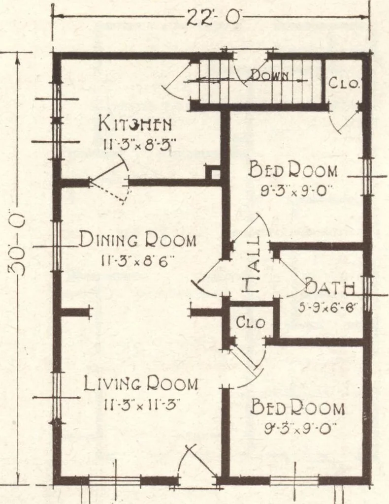 An illustration from Lewis homes: homes of character, 1922, leaf 122