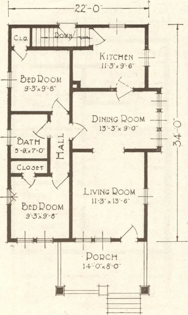 An illustration from Lewis homes: homes of character, 1922, leaf 123
