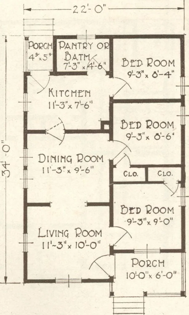 An illustration from Lewis homes: homes of character, 1922, leaf 124