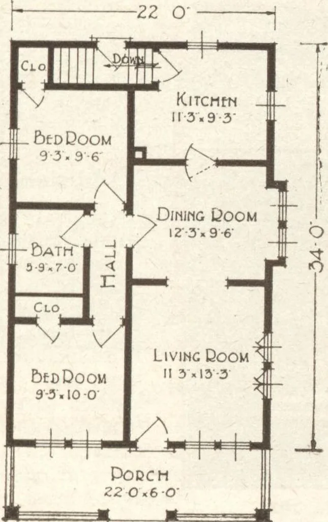 An illustration from Lewis homes: homes of character, 1922, leaf 132