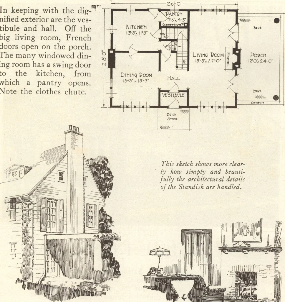 An illustration from Lewis homes: homes of character, 1922, leaf 16