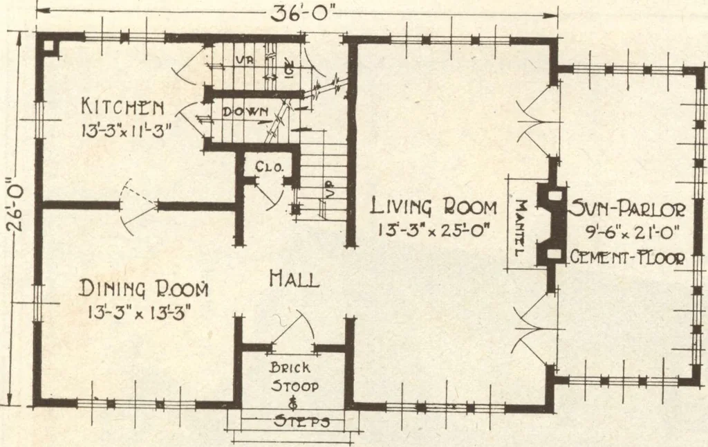 An illustration from Lewis homes: homes of character, 1922, leaf 18