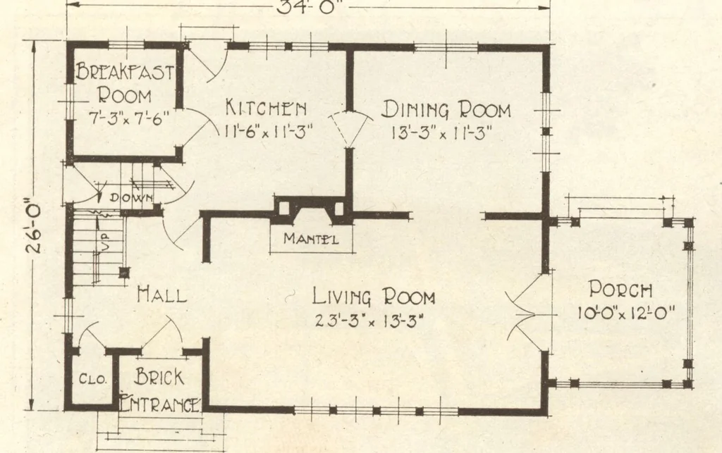 An illustration from Lewis homes: homes of character, 1922, leaf 20