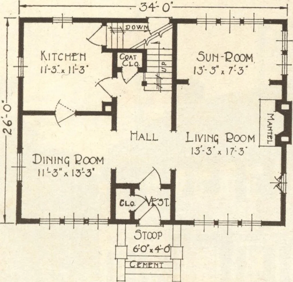 An illustration from Lewis homes: homes of character, 1922, leaf 22