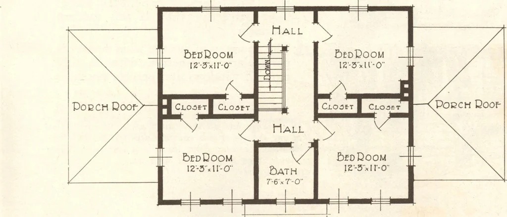 An illustration from Lewis homes: homes of character, 1922, leaf 24