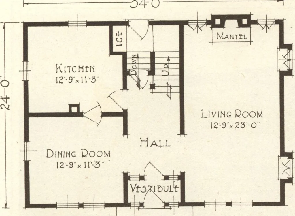 An illustration from Lewis homes: homes of character, 1922, leaf 26