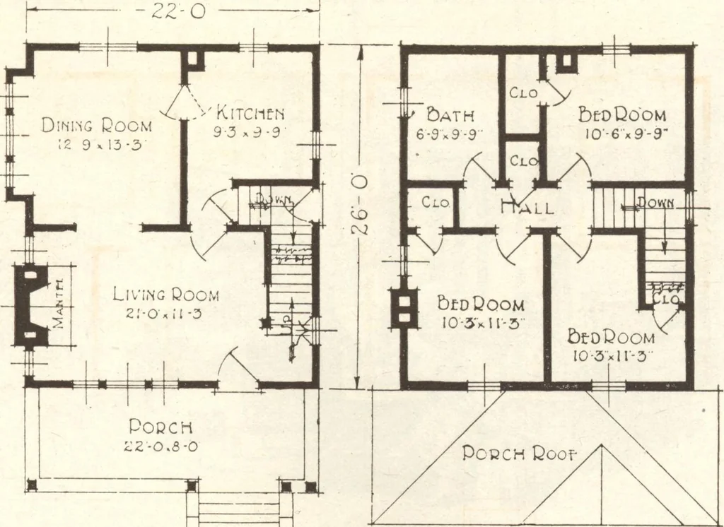 An illustration from Lewis homes: homes of character, 1922, leaf 34