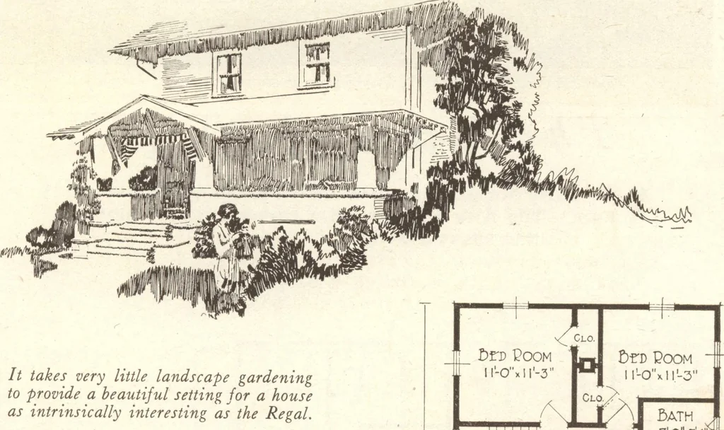 An illustration from Lewis homes: homes of character, 1922, leaf 36