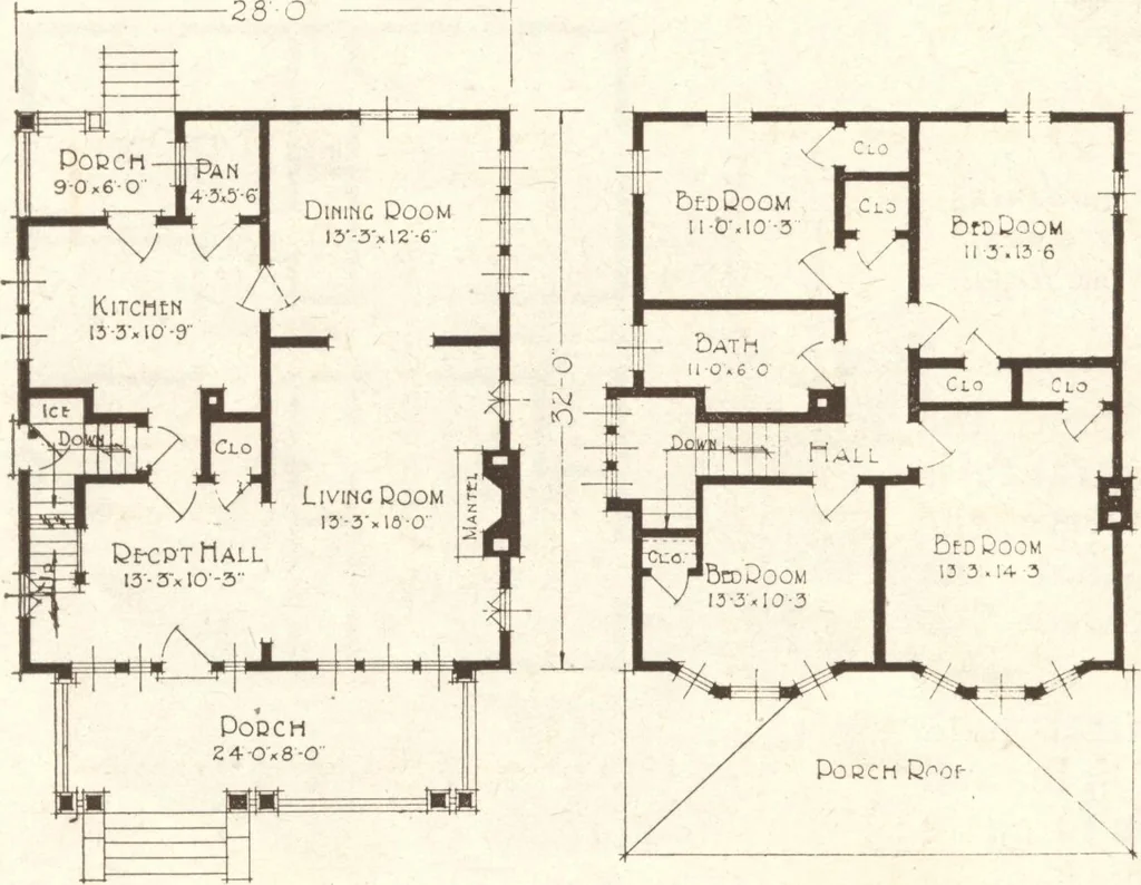 An illustration from Lewis homes: homes of character, 1922, leaf 37