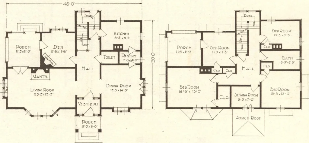 An illustration from Lewis homes: homes of character, 1922, leaf 39