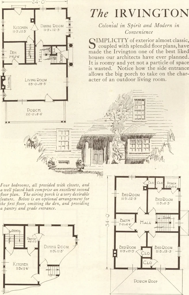 An illustration from Lewis homes: homes of character, 1922, leaf 42
