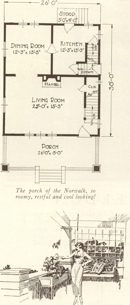 An illustration from Lewis homes: homes of character, 1922, leaf 46