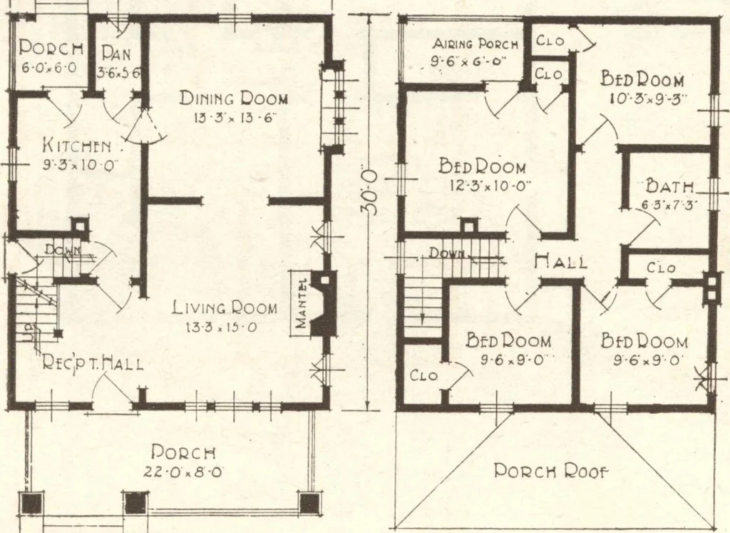 An illustration from Lewis homes: homes of character, 1922, leaf 47