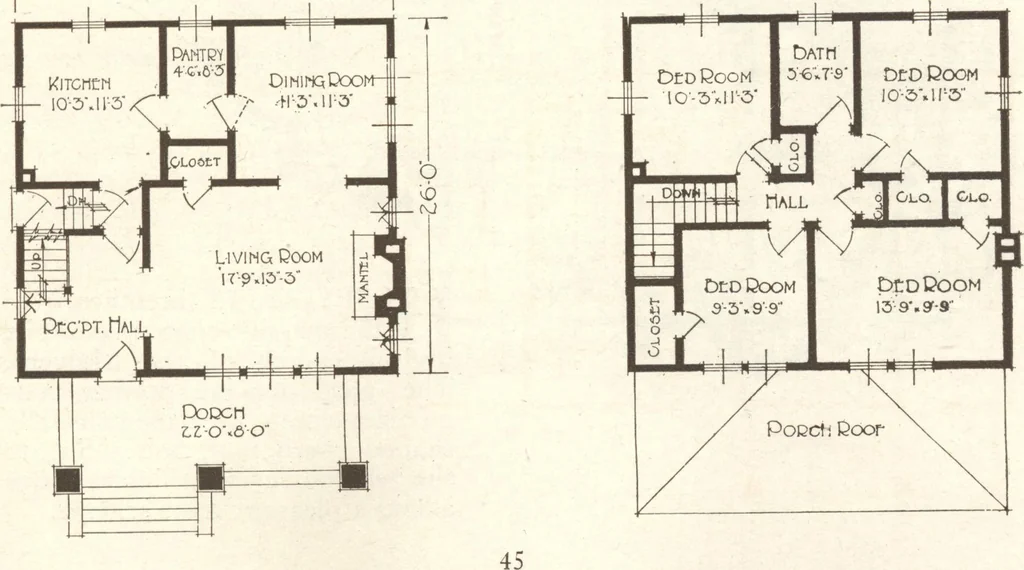 An illustration from Lewis homes: homes of character, 1922, leaf 48