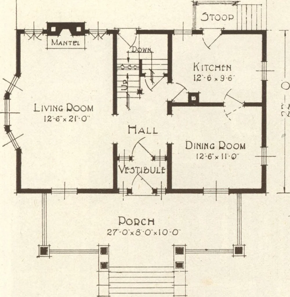 An illustration from Lewis homes: homes of character, 1922, leaf 50