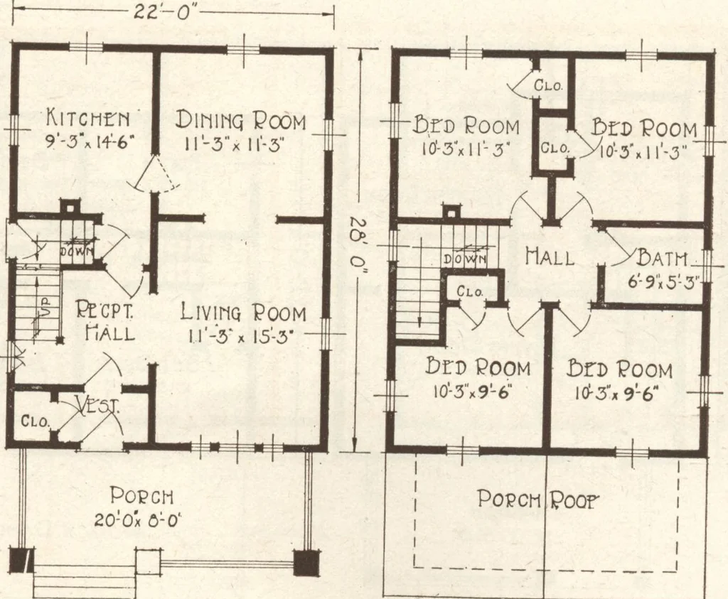 An illustration from Lewis homes: homes of character, 1922, leaf 52