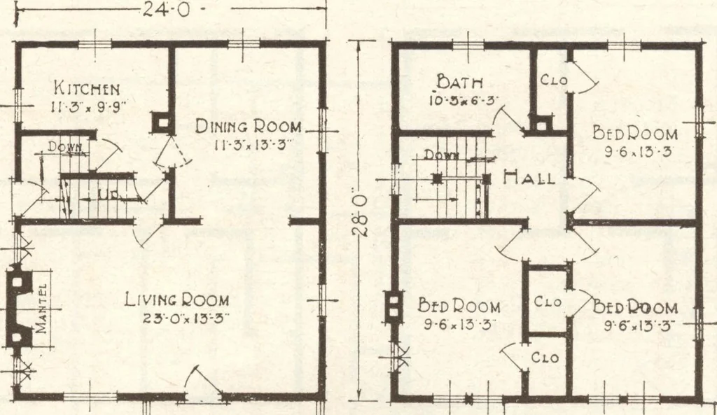 An illustration from Lewis homes: homes of character, 1922, leaf 54
