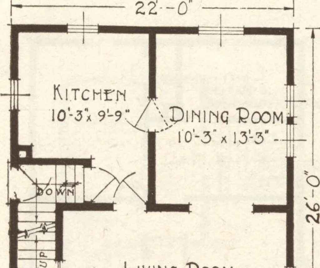 An illustration from Lewis homes: homes of character, 1922, leaf 55