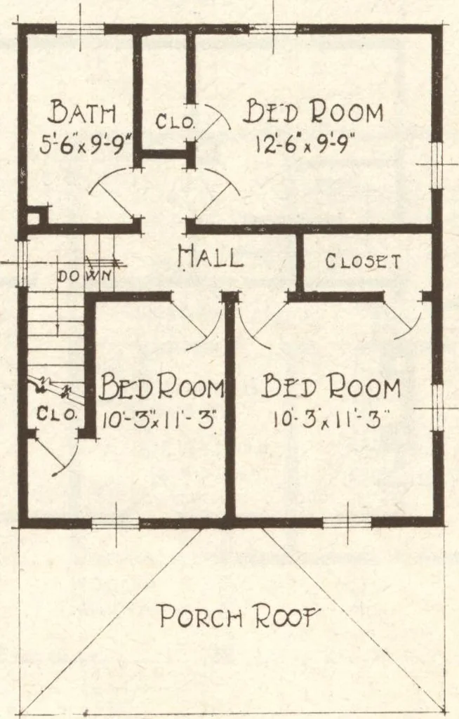 An illustration from Lewis homes: homes of character, 1922, leaf 55
