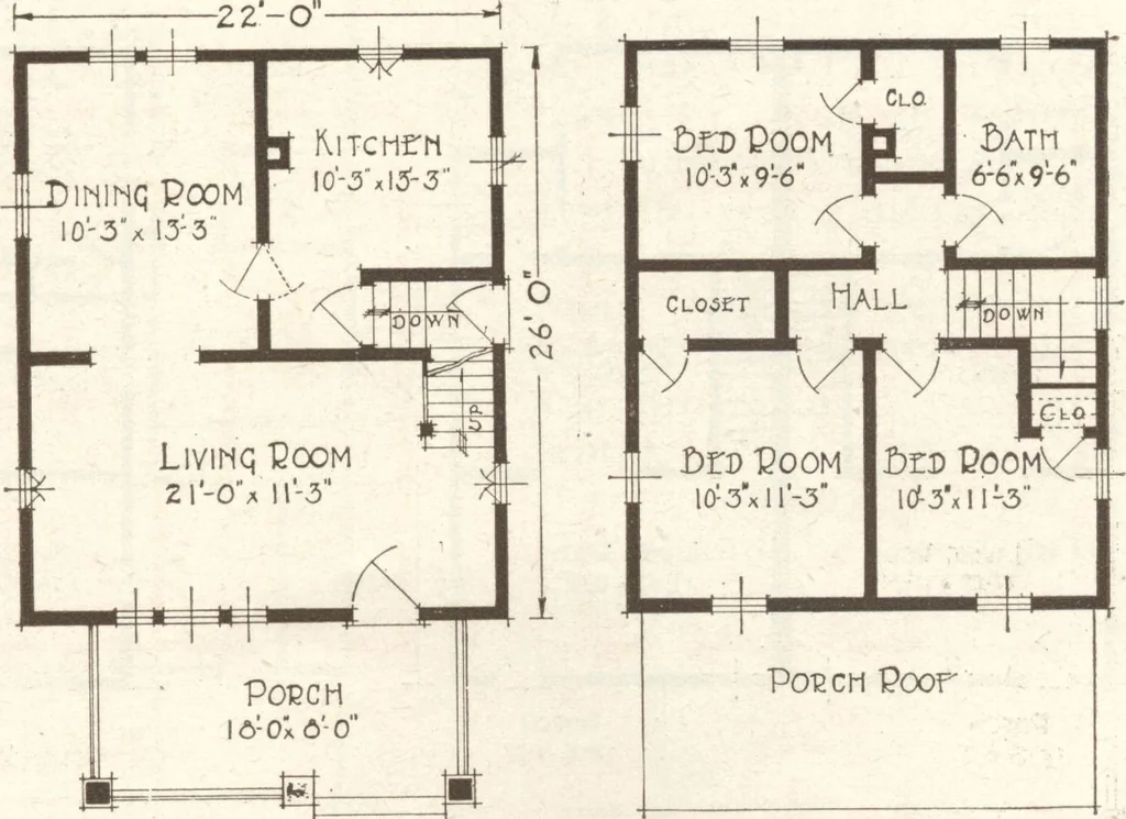 An illustration from Lewis homes: homes of character, 1922, leaf 58