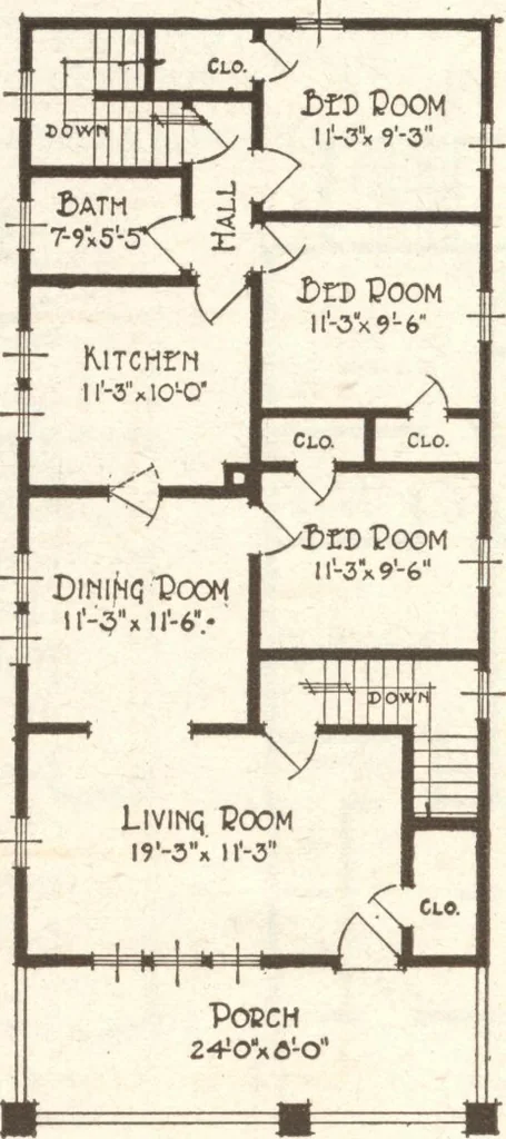 An illustration from Lewis homes: homes of character, 1922, leaf 61