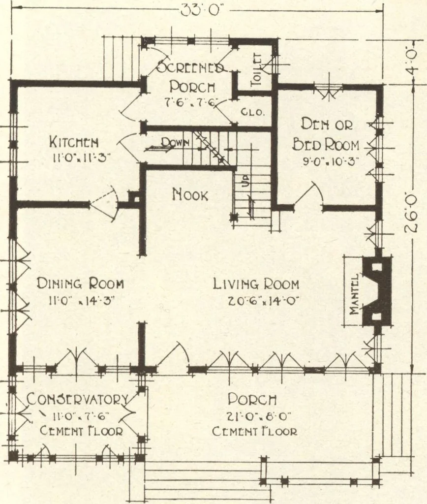 An illustration from Lewis homes: homes of character, 1922, leaf 68
