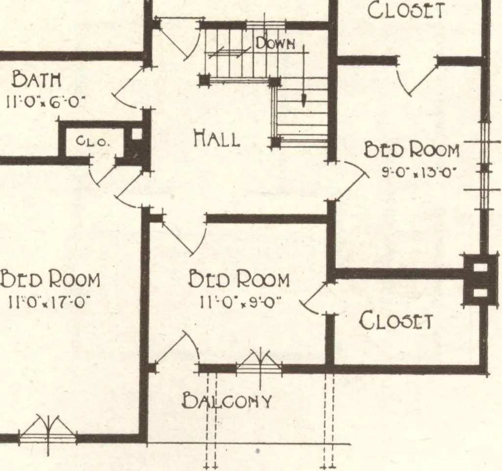 An illustration from Lewis homes: homes of character, 1922, leaf 68