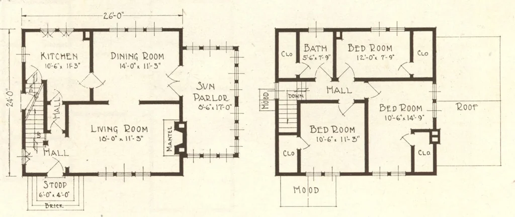 An illustration from Lewis homes: homes of character, 1922, leaf 69