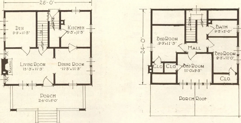 An illustration from Lewis homes: homes of character, 1922, leaf 70