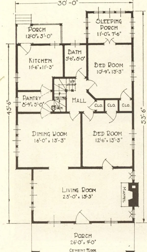 An illustration from Lewis homes: homes of character, 1922, leaf 72