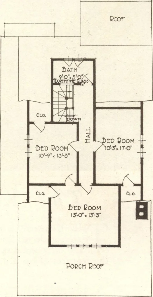 An illustration from Lewis homes: homes of character, 1922, leaf 72