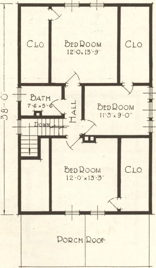 An illustration from Lewis homes: homes of character, 1922, leaf 76